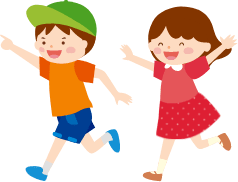 男の子と女の子のイラスト